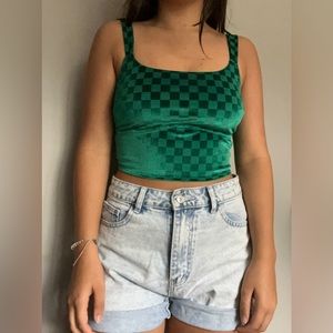 green swede checkered tank